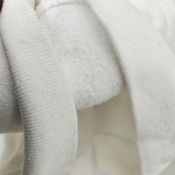 Champion Reverse Weave White Hoodie Small Classic Pullover Sweater Logo Embroide - Picture 10 of 12